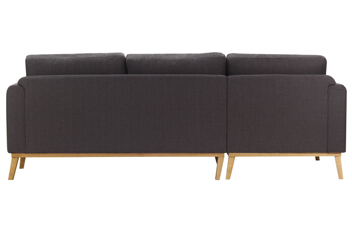 Canap� d'angle gauche scandinave gris anthracite HALDEN