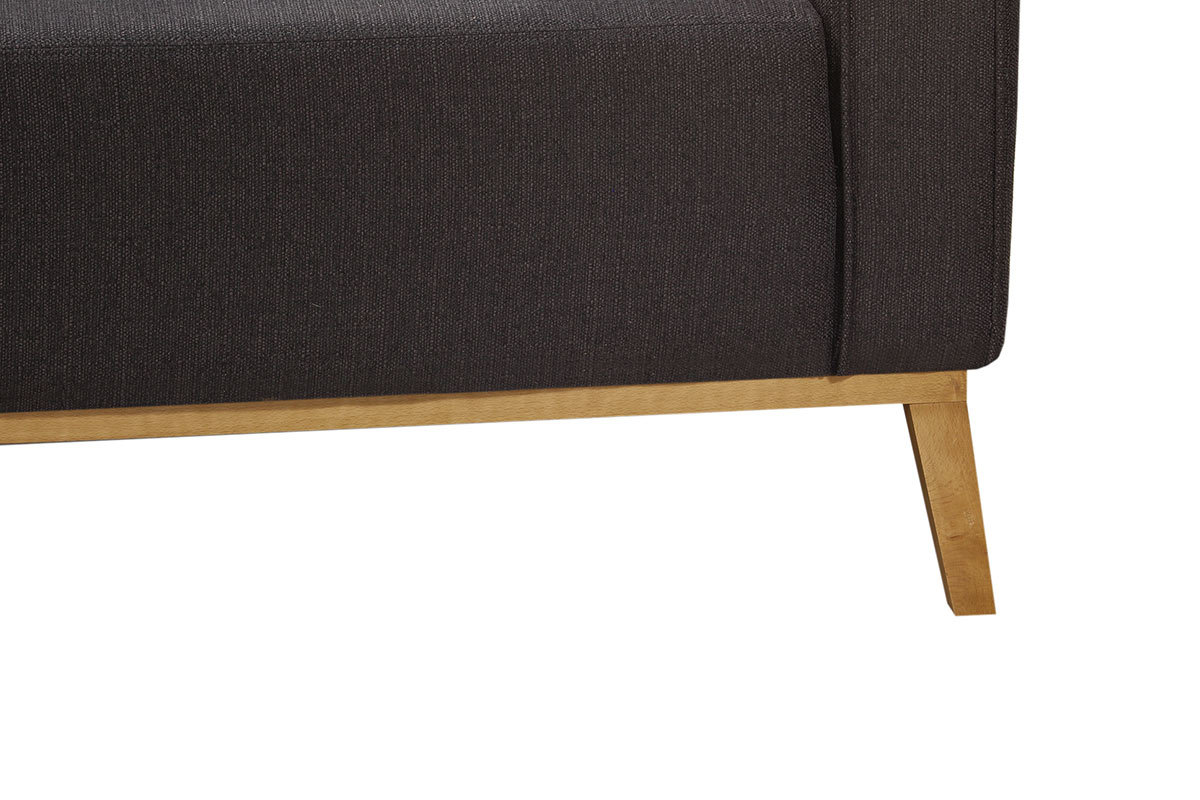 Canap� d'angle gauche scandinave gris anthracite HALDEN