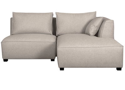 Canap&eacute; d'angle modulable beige 2 &eacute;l&eacute;ments PLURIEL