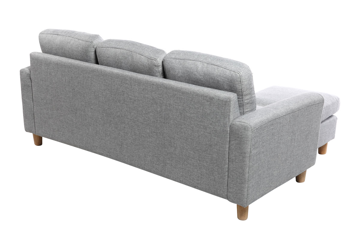 Canap� d'angle r�versible design gris ALAMO