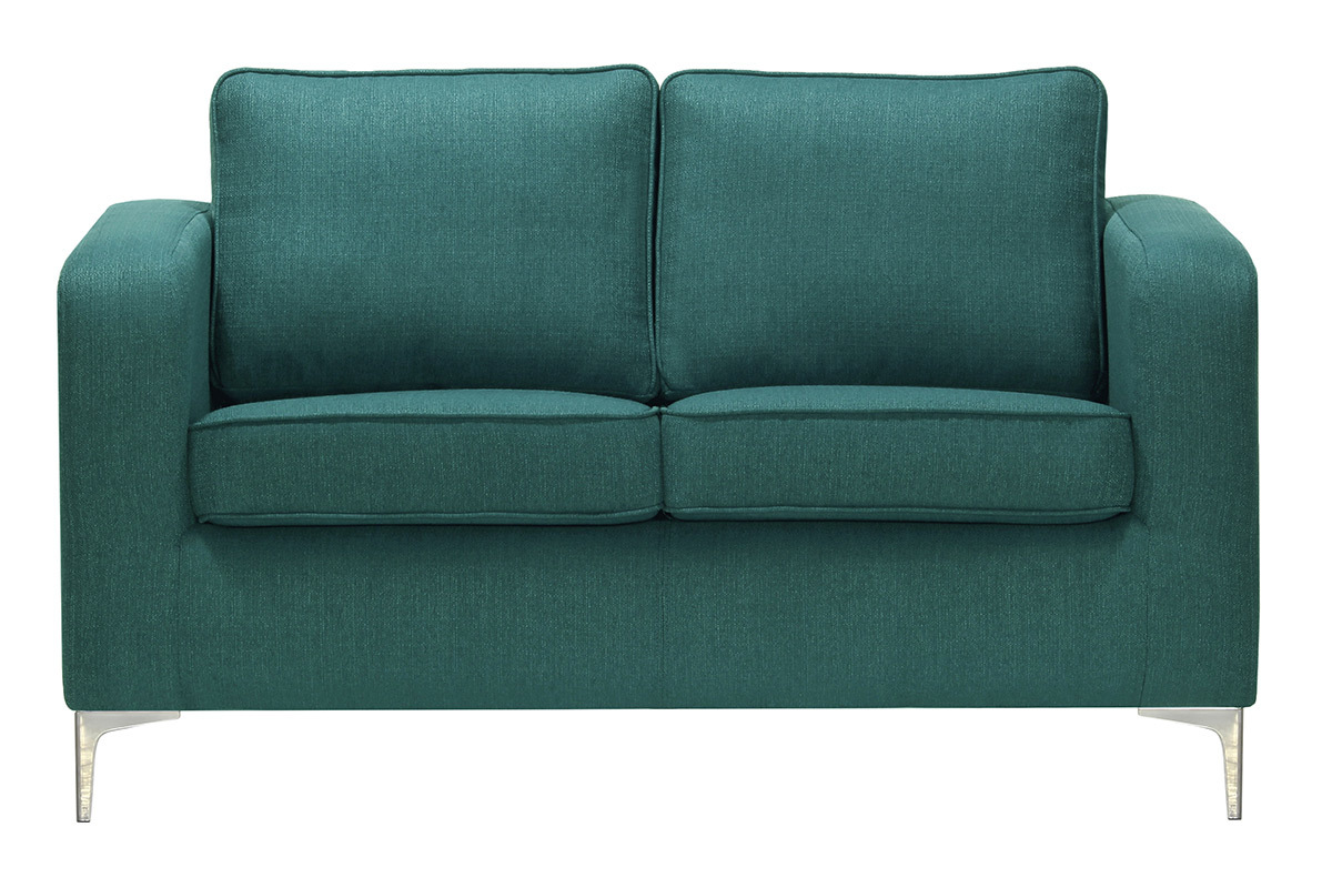 Canap� design 2 places bleu canard HARRY