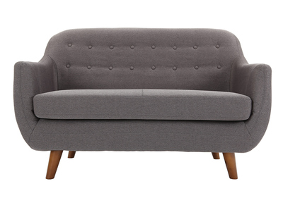 Canap&eacute; design 2 places d&eacute;houssable gris anthracite YNOK