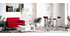 Canapé design 2 places rouge PURE