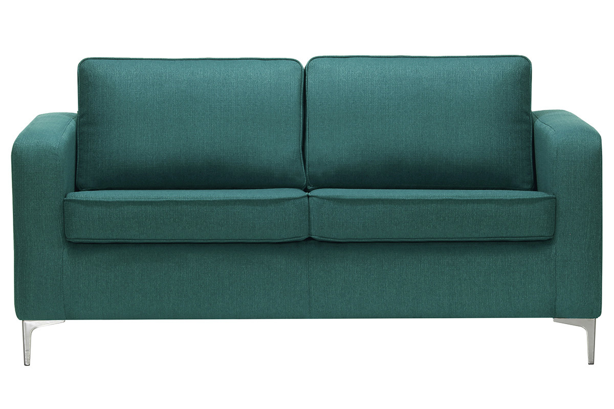 Canap� design 3 places bleu canard HARRY