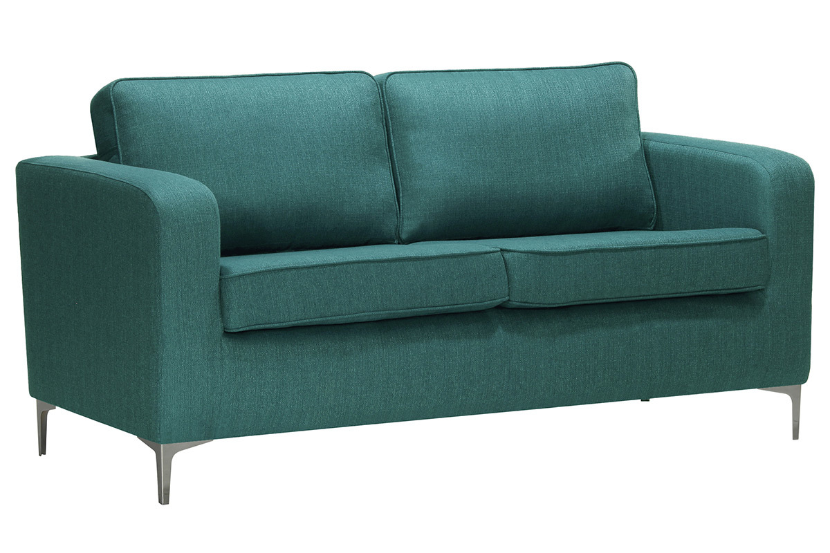 Canap� design 3 places bleu canard HARRY