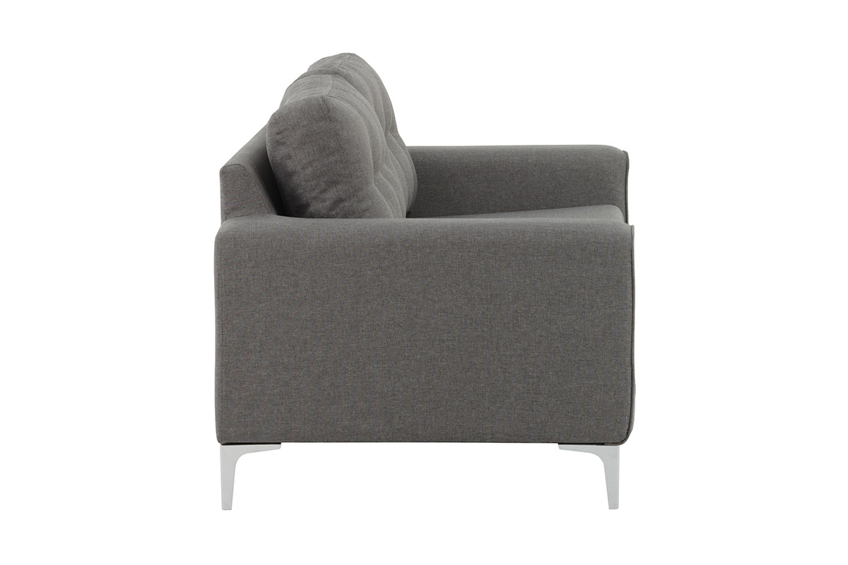 Canap� design 3 places gris clair EBONY