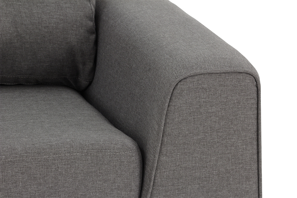 Canap� design 3 places gris clair EBONY