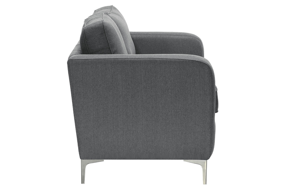 Canap� design 3 places gris clair HARRY