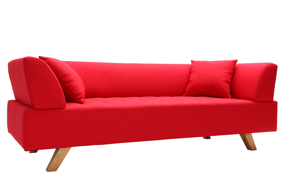 Canap� design 3 places Rouge ARTIC