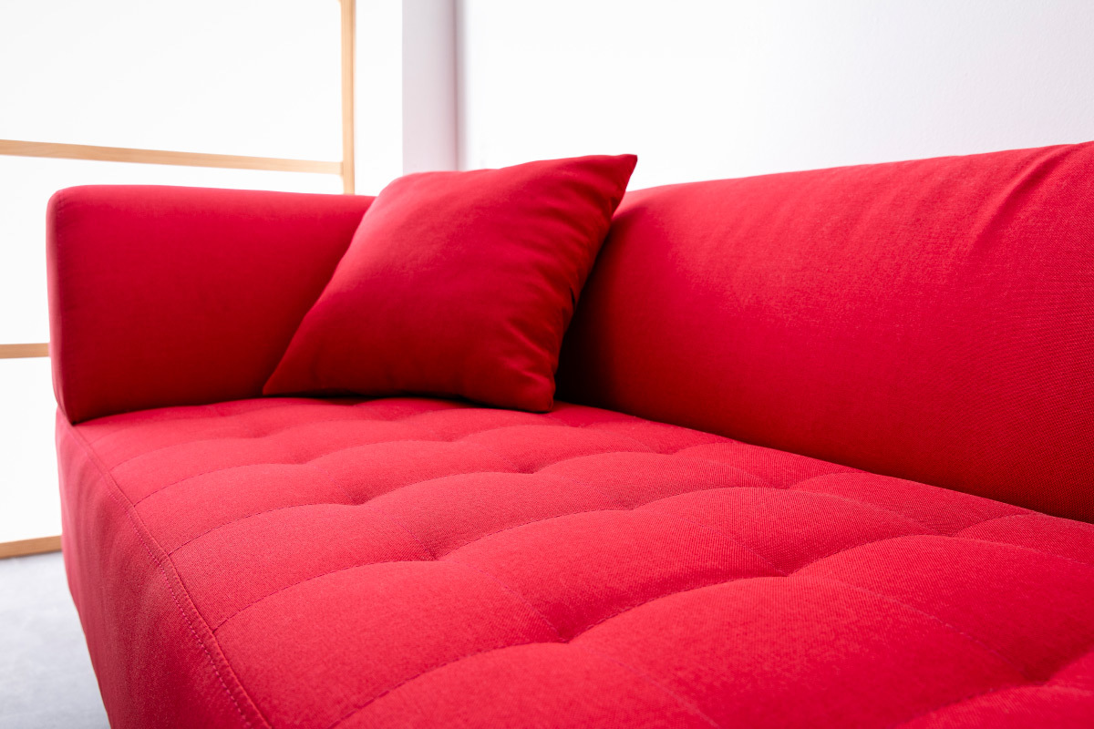 Canap� design 3 places Rouge ARTIC