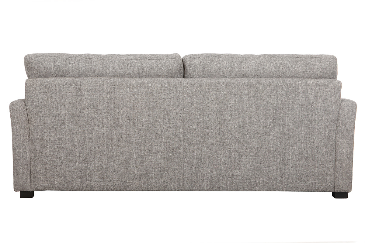 Canap� design 3 places tissu gris clair MILORD