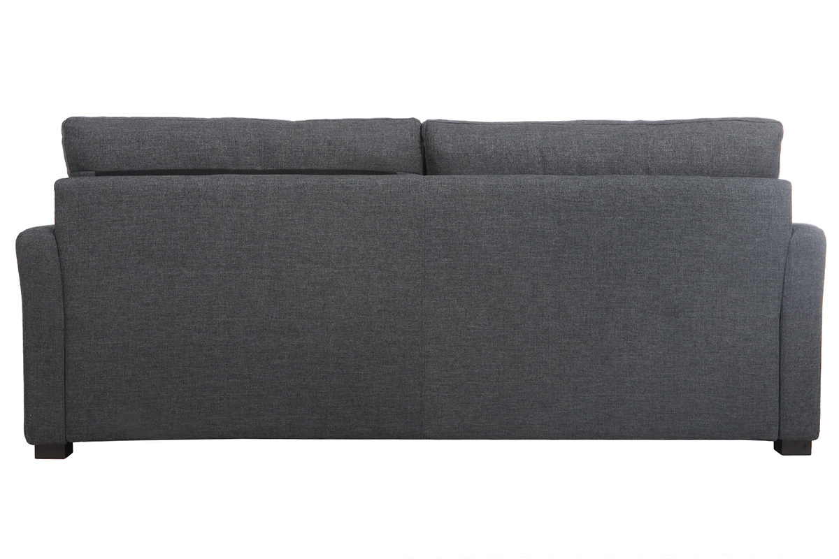 Canap� design 3 places tissu gris fonc� MILORD