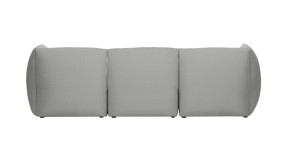 Canap design modulable gris 3 places MODULO