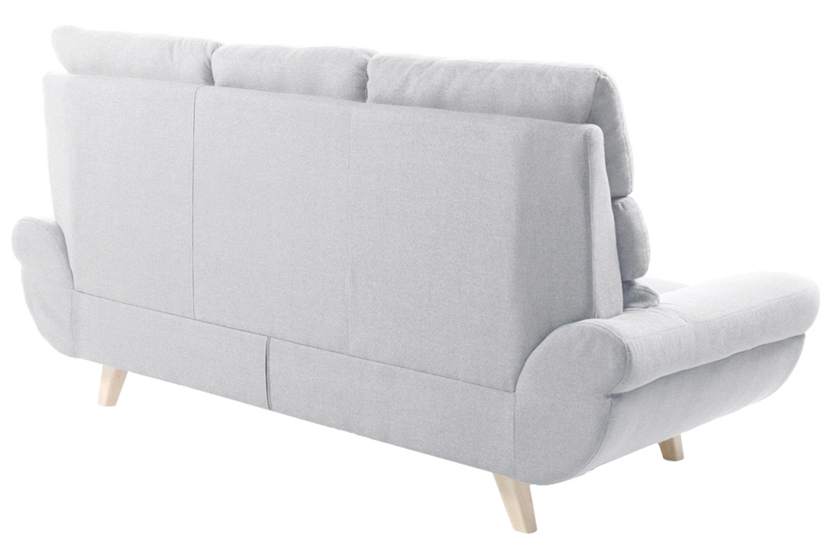 Canap design scandinave 3 places gris NORDIK