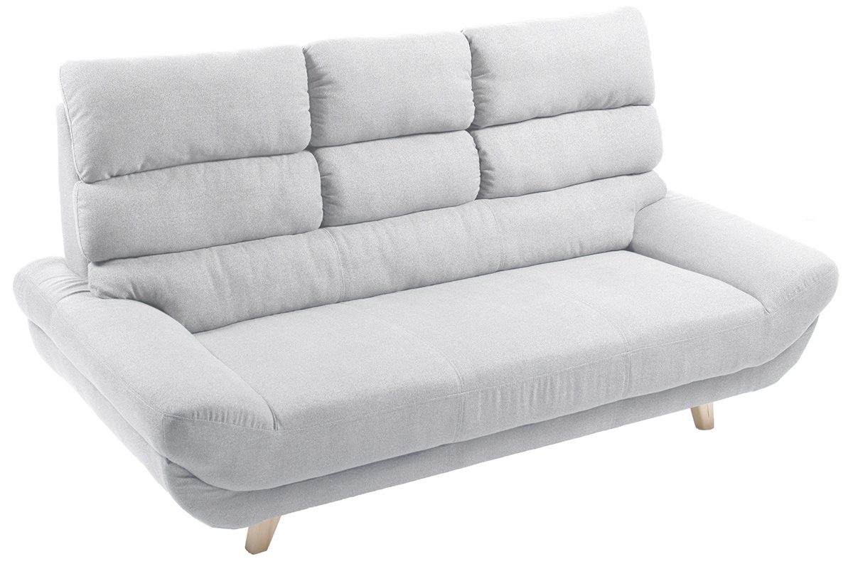 Canap design scandinave 3 places gris NORDIK