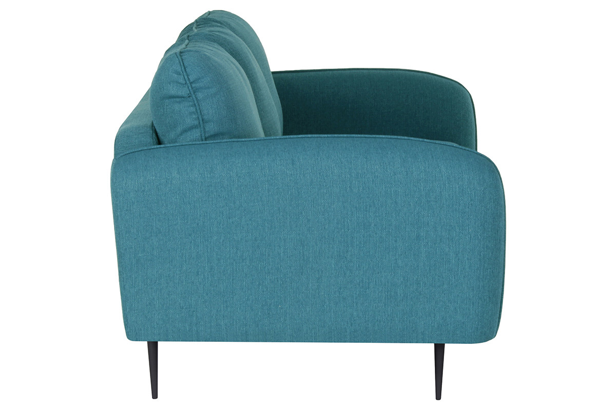 Canap� design tissu bleu canard 3 places SIDI