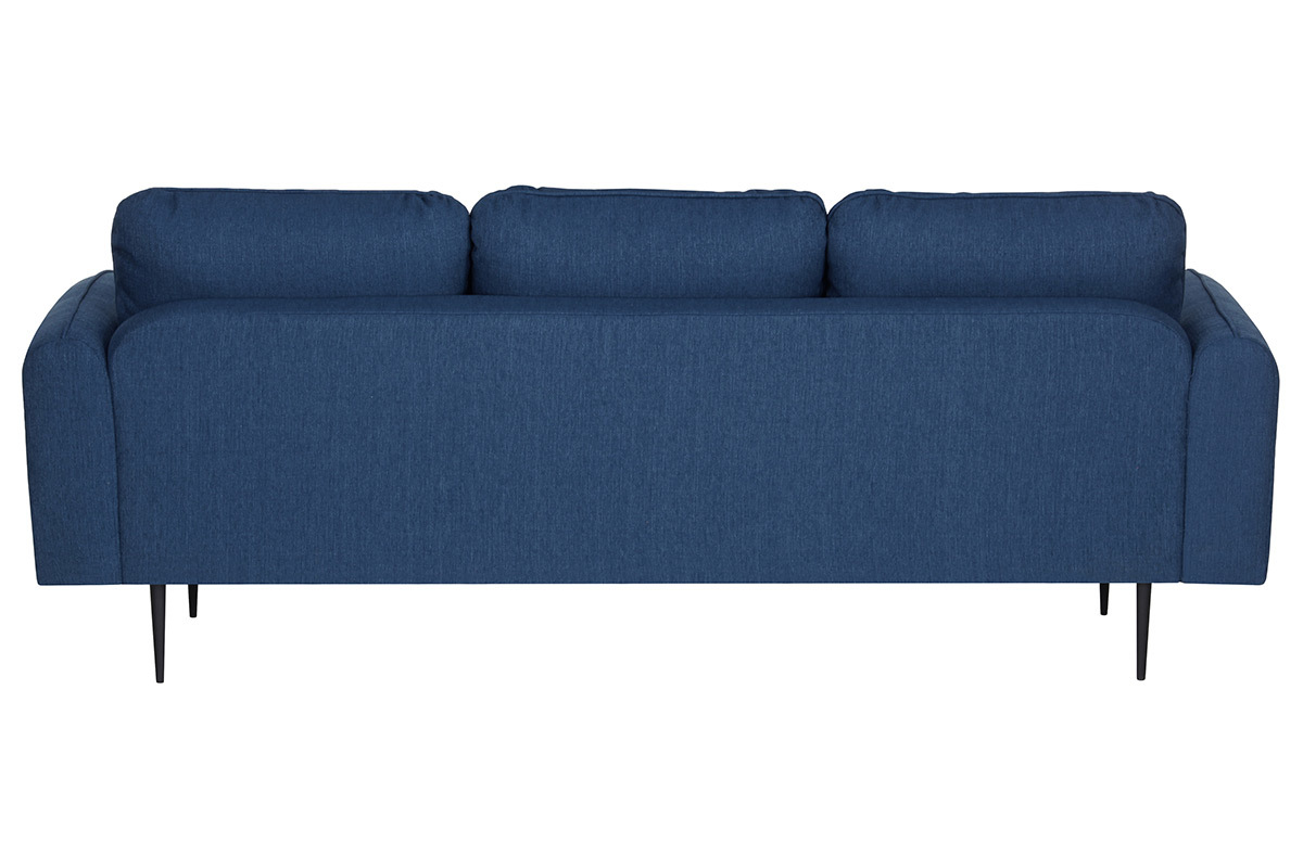 Canap� design tissu bleu fonc� 3 places SIDI