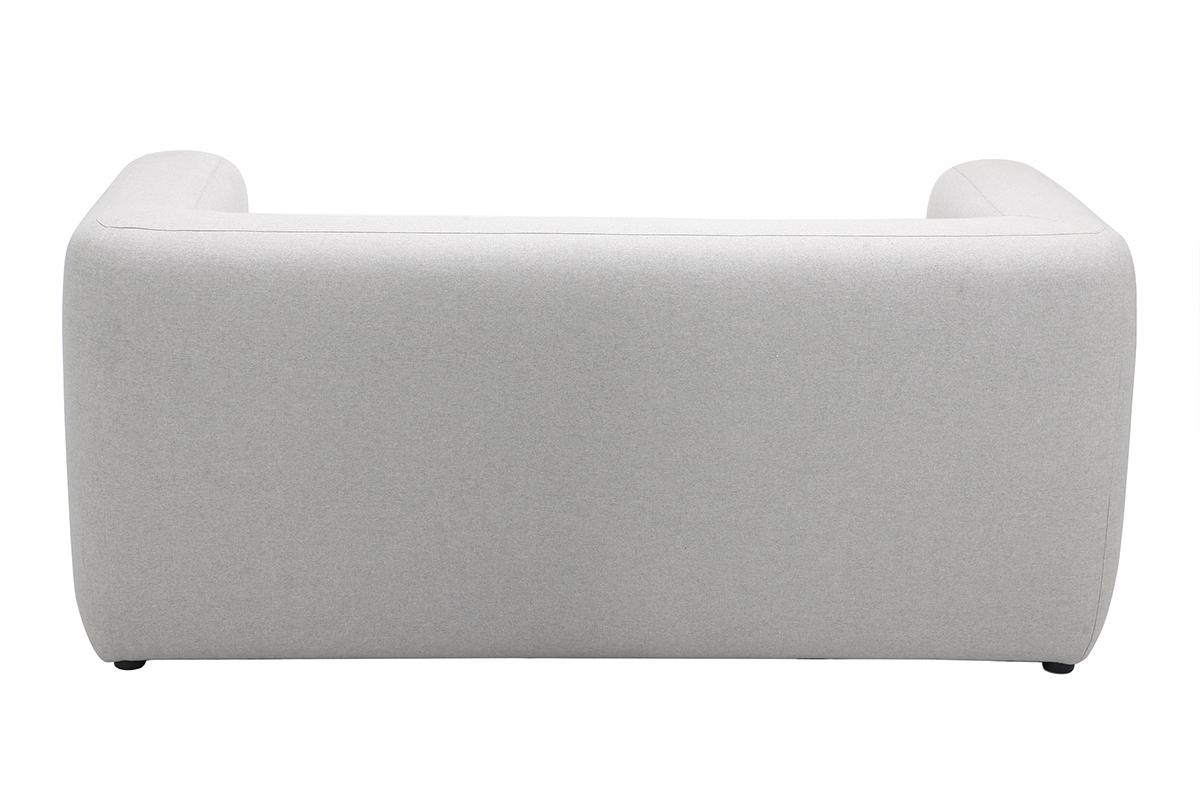 Canap� design tissu gris 2 places BACIO