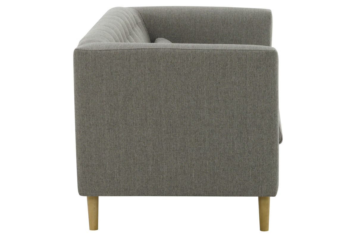 Canap� design tissu gris clair 3 places FRANN