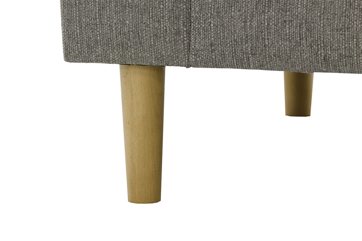 Canap� design tissu gris clair 3 places FRANN