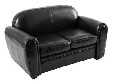 Canap&eacute; enfant 2 places noir - BABY CLUB