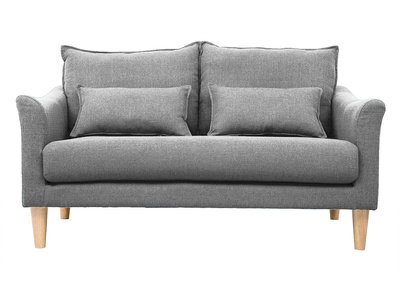 Canap&eacute; scandinave 2 places gris KATE