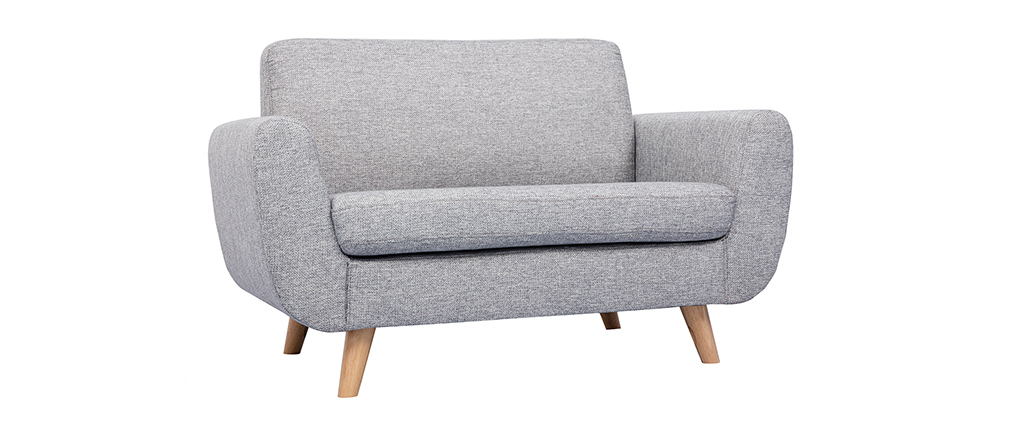 Canap� scandinave 2 places gris PURE
