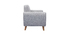 Canap&eacute; scandinave 2 places gris PURE