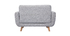 Canap&eacute; scandinave 2 places gris PURE