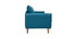 Canap&eacute; scandinave 3 places en tissu bleu canard HOLMS
