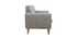 Canap&eacute; scandinave 3 places gris clair et bois PURE
