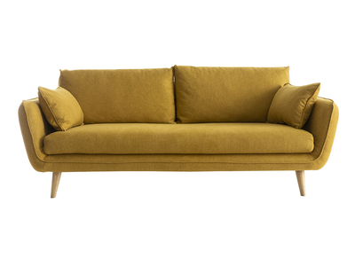 Canap&eacute; scandinave 3 places jaune cumin CREEP