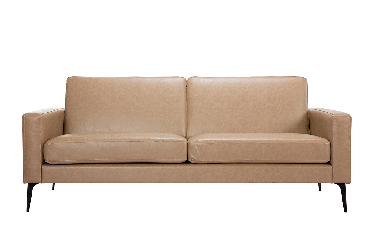 Canap� vintage camel 3 places RICCI