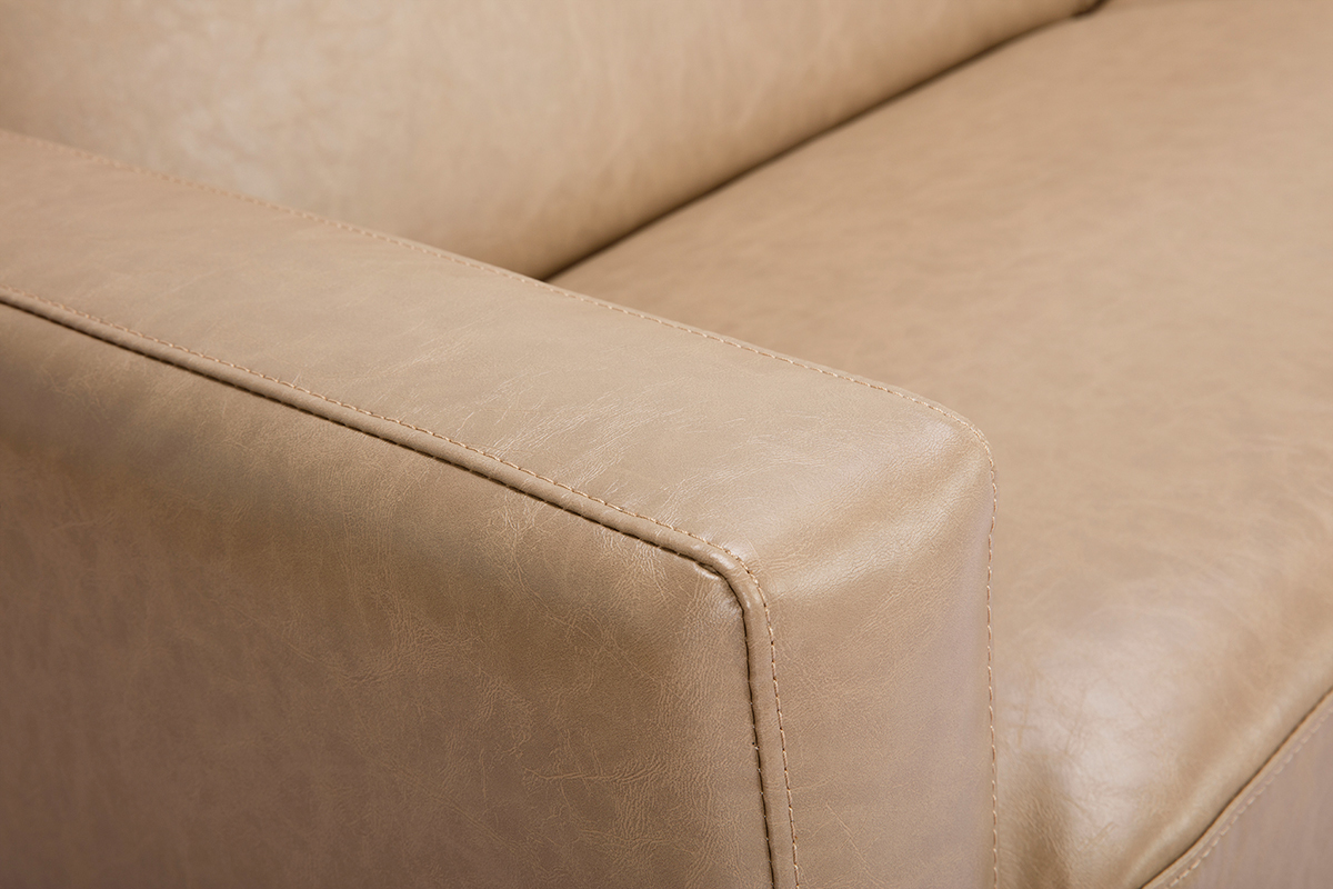 Canap� vintage camel 3 places RICCI