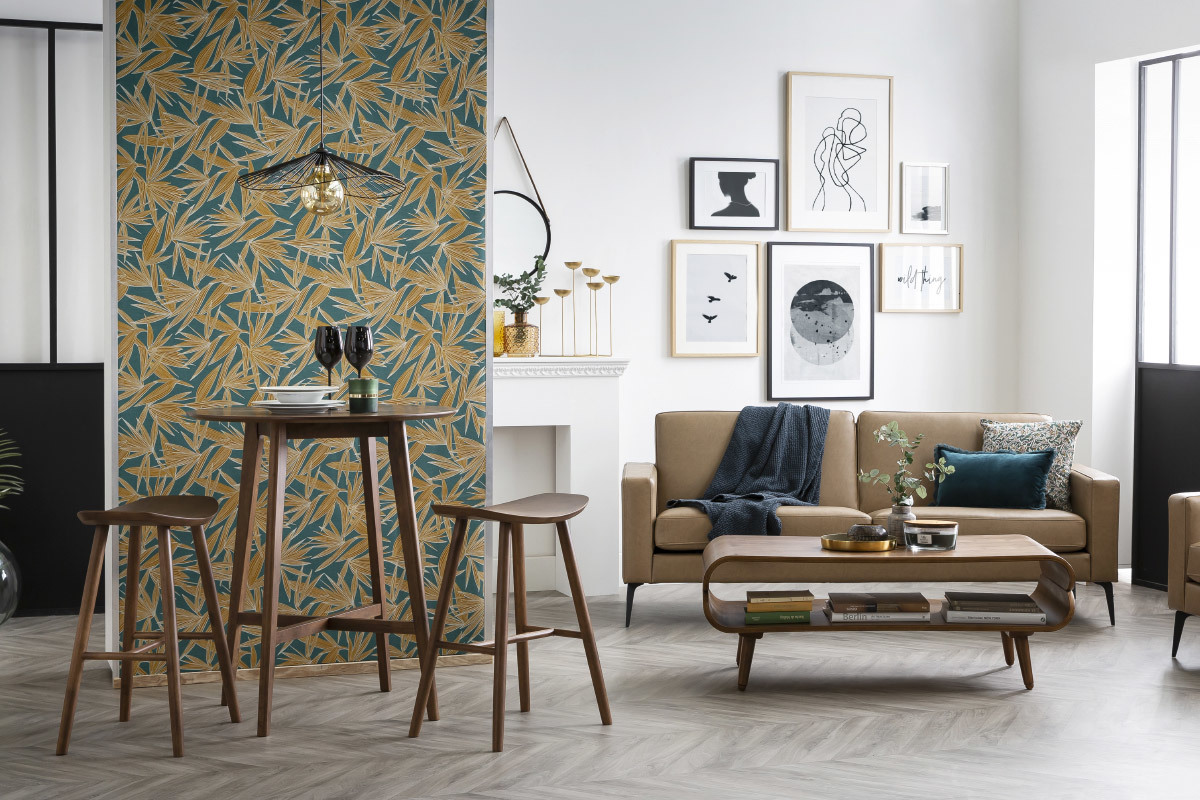 Canap� vintage camel 3 places RICCI