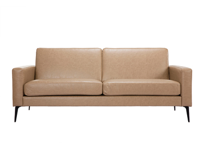 Canap&eacute; vintage camel 3 places RICCI