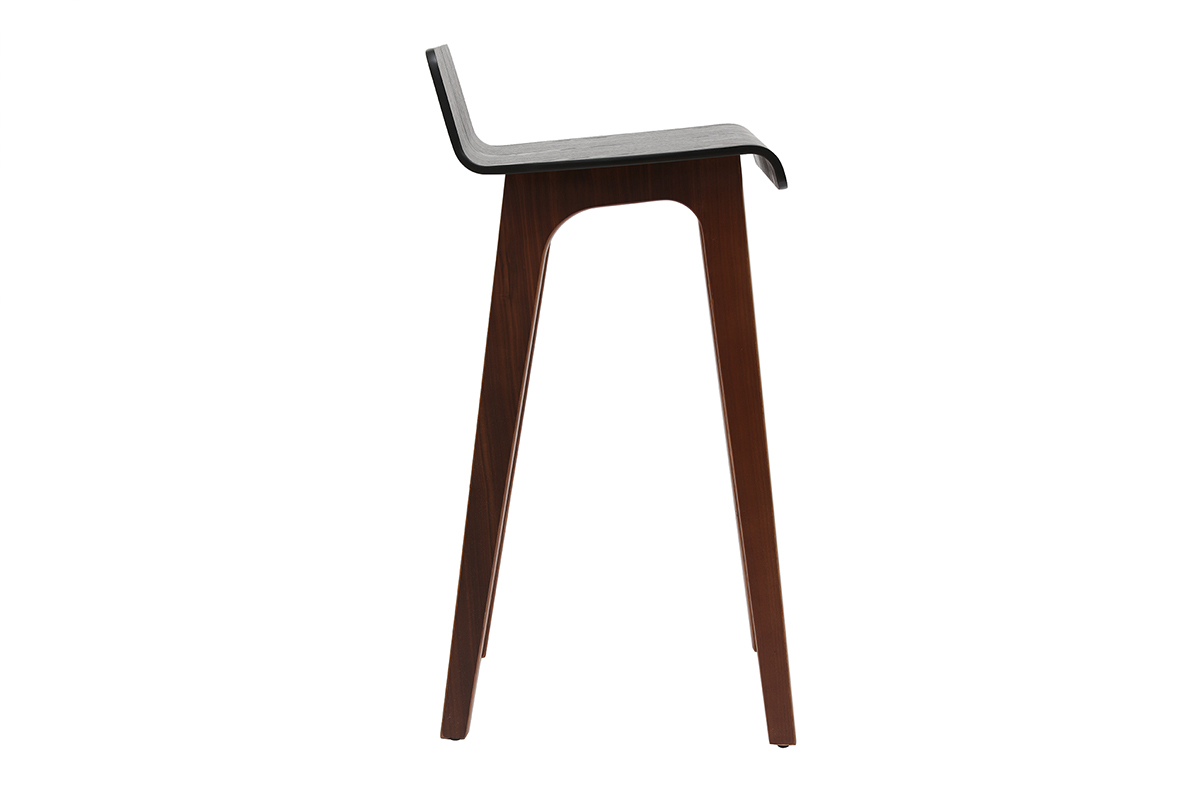 Chaise de bar noire 75 cm BALTIK