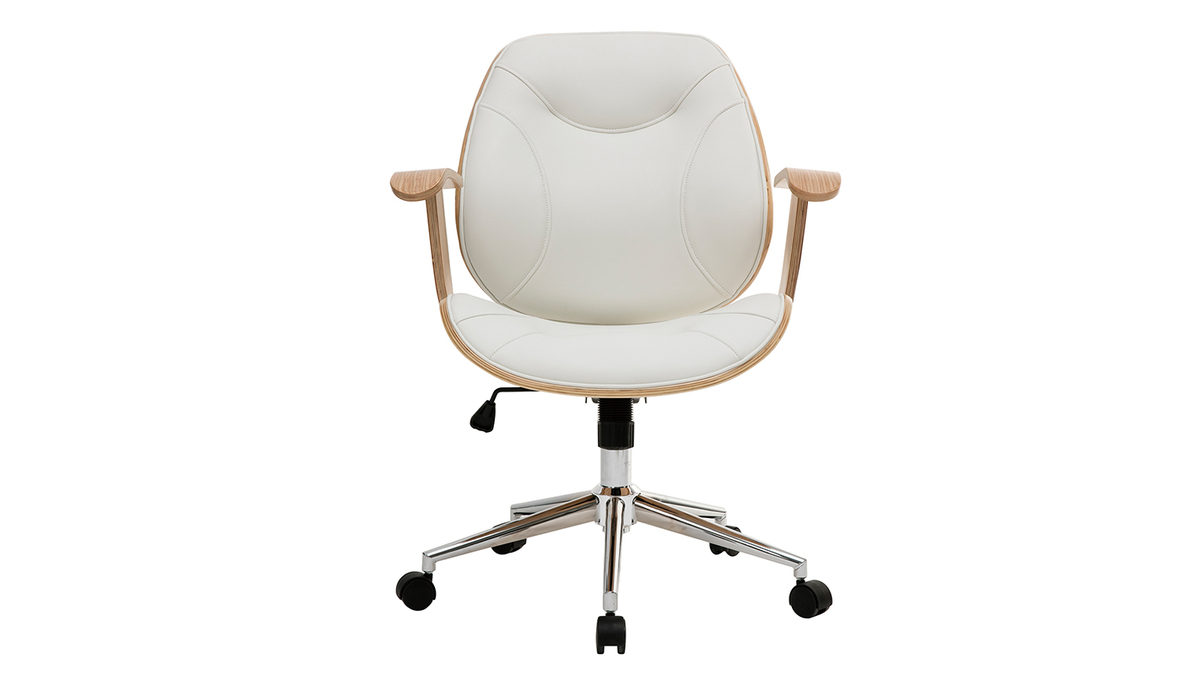 Chaise de bureau pour enfant MILAN blanc - Chaise de bureau - Bureau et  entrée - Meuble