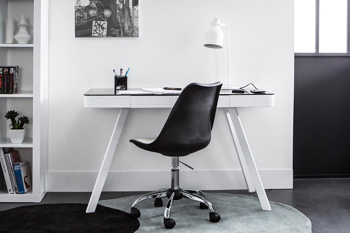 Chaise de bureau design noire NEW STEEVY