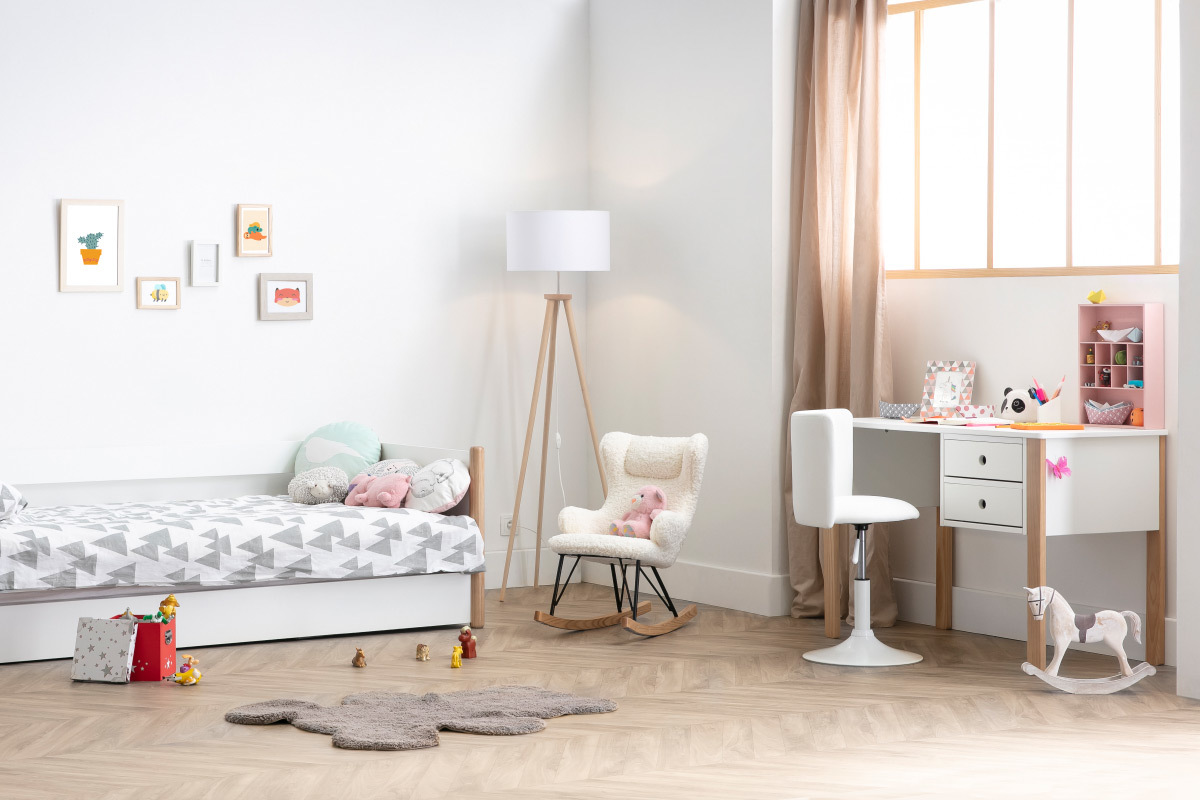 Chaise de bureau enfant noire NEW ROCK