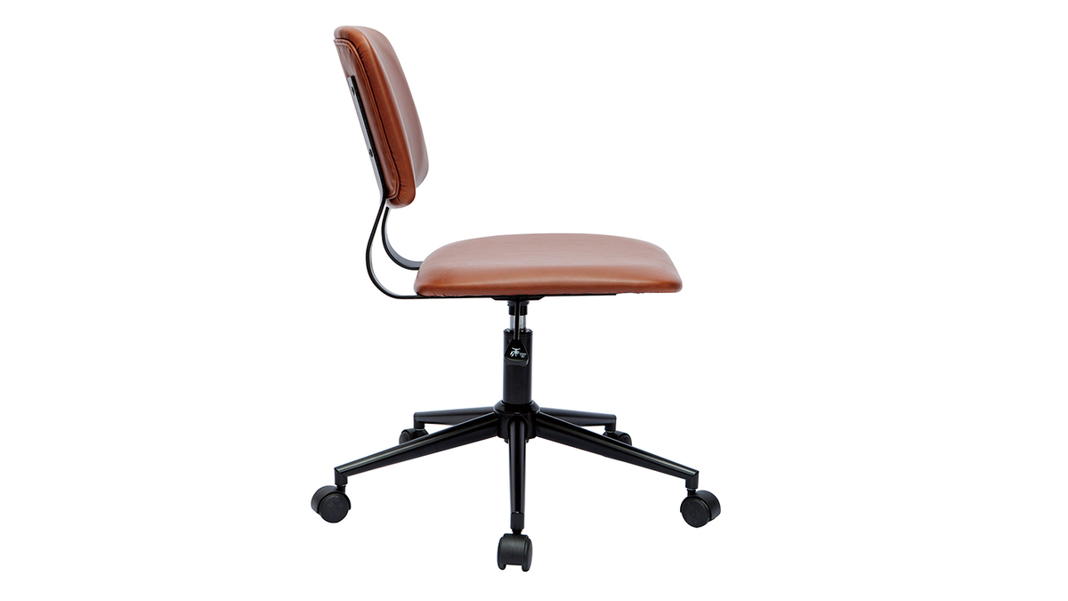Chaise de bureau vintage marron LAB