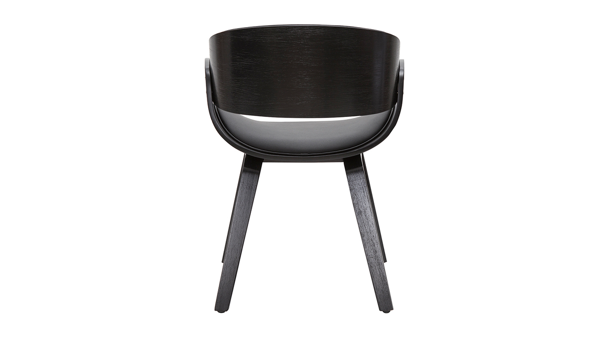 Chaise design noire BENT