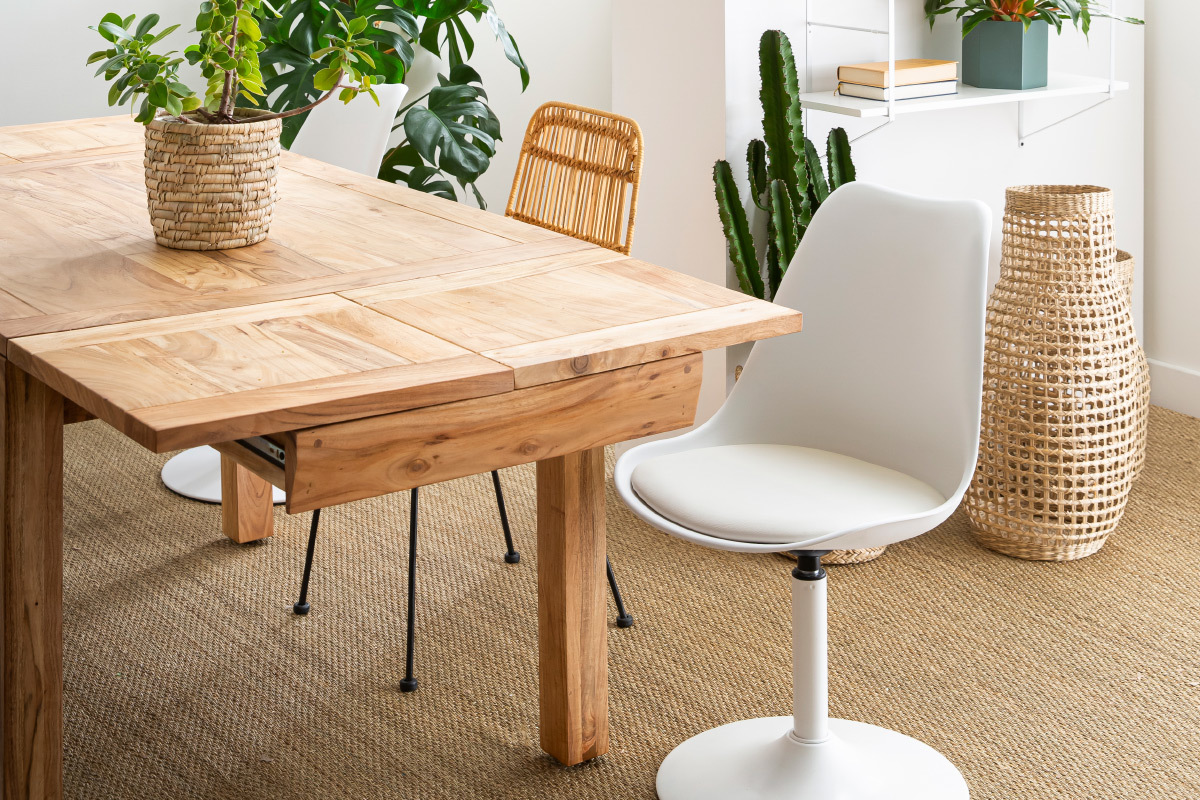Chaise design pivotant noir mat STEEVY V2