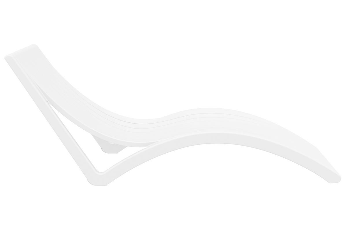 Chaise longue design blanche SLIDO
