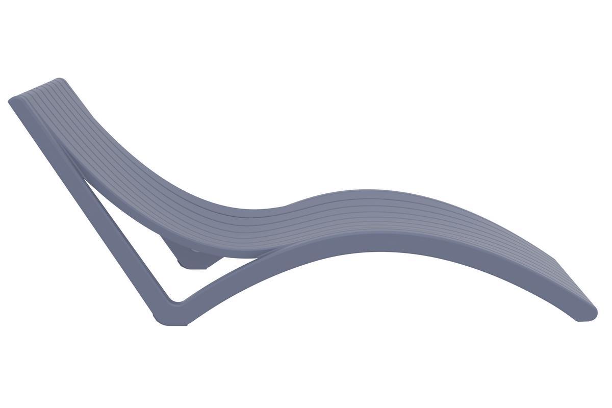 Chaise longue design grise SLIDO