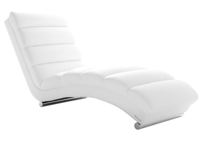Chaise longue / fauteuil design blanc TAYLOR