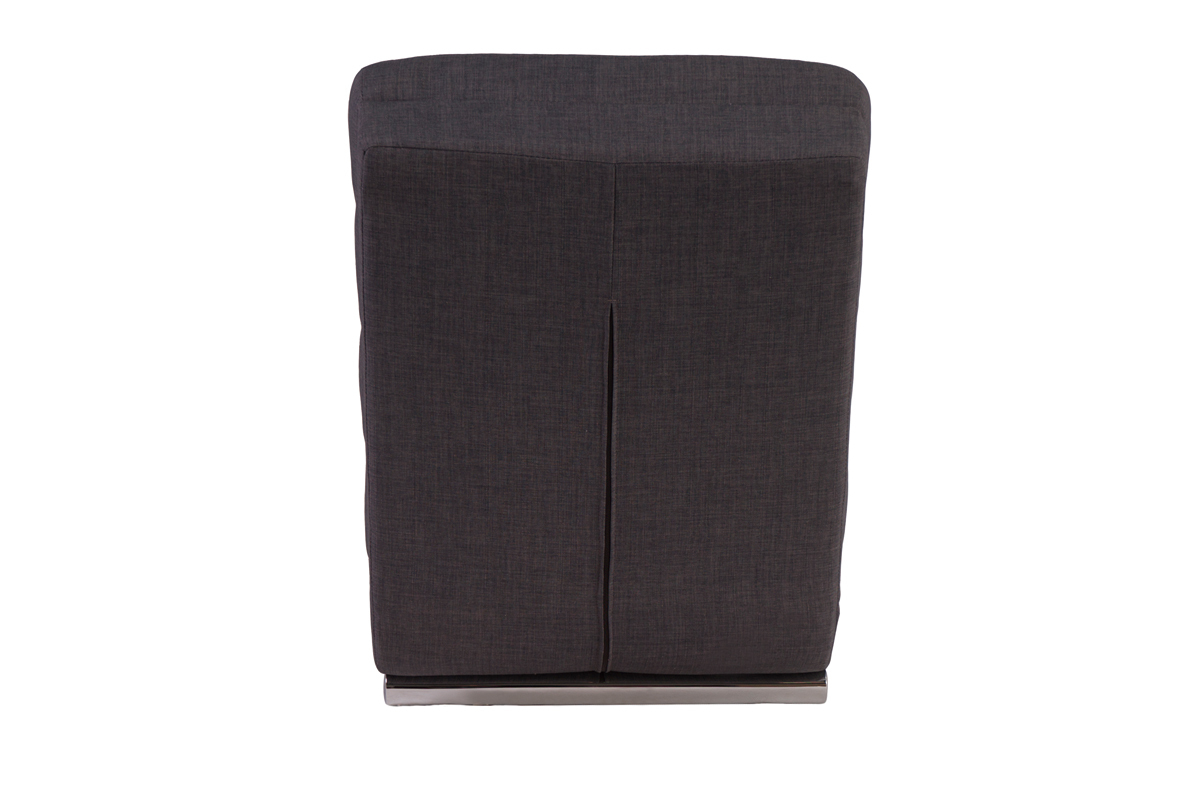 Chaise longue / fauteuil design gris TAYLOR