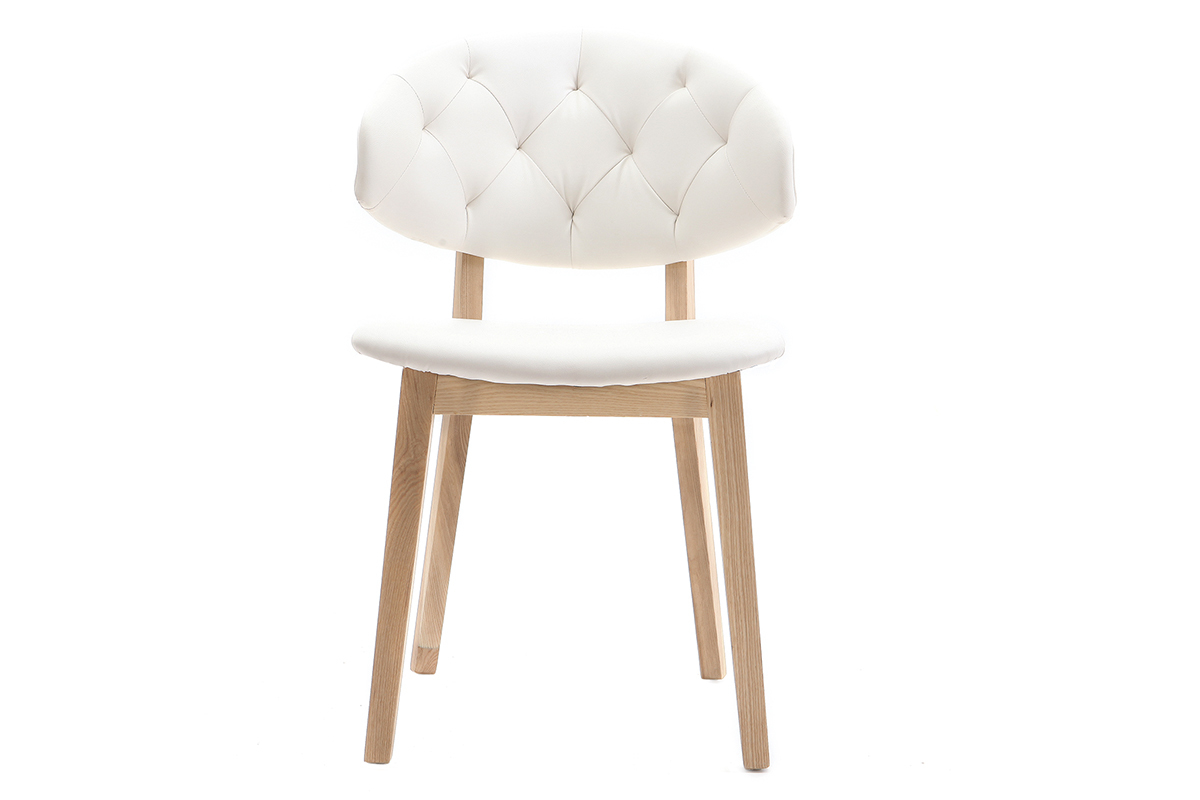 Chaise PU blanc SOFFY