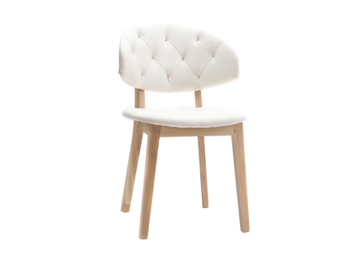 Chaise PU blanc SOFFY