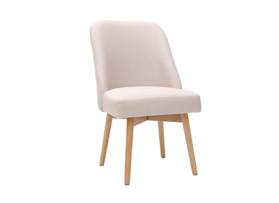 Chaise scandinave en tissu rose LIV - Miliboo & St&eacute;phane Plaza
